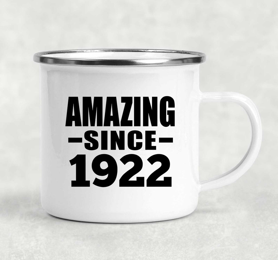102nd Birthday Amazing Since 1922 - 12oz Camping Mug