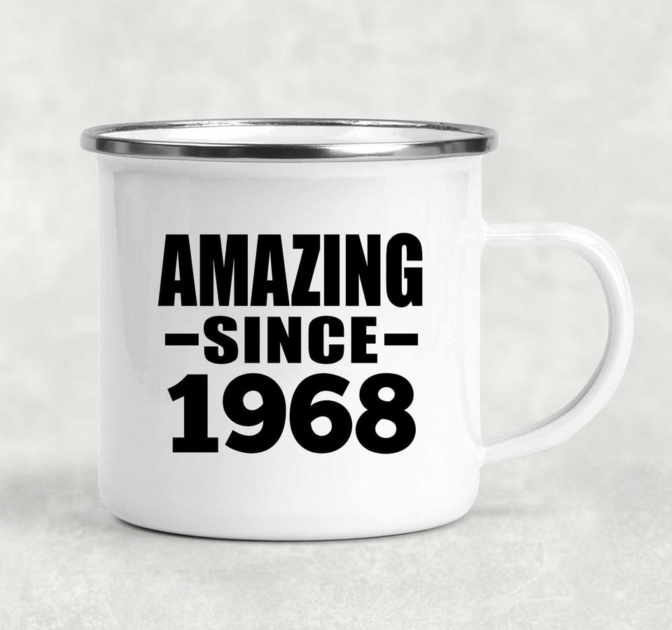 56th Birthday Amazing Since 1968 - 12oz Camping Mug