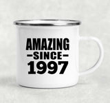 27th Birthday Amazing Since 1997 - 12oz Camping Mug