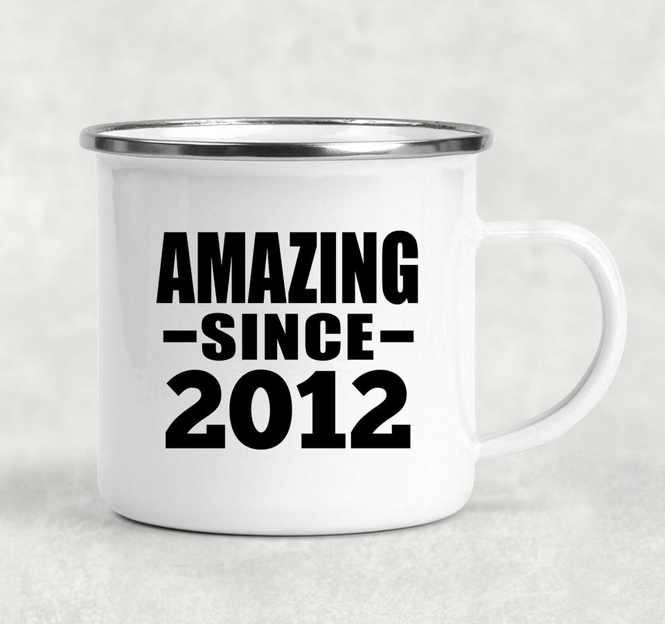 12th Birthday Amazing Since 2012 - 12oz Camping Mug
