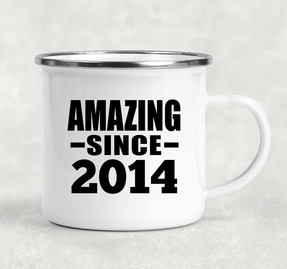 10th Birthday Amazing Since 2014 - 12oz Camping Mug