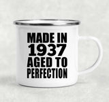 87th Birthday Made In 1937 Aged to Perfection - 12oz Camping Mug
