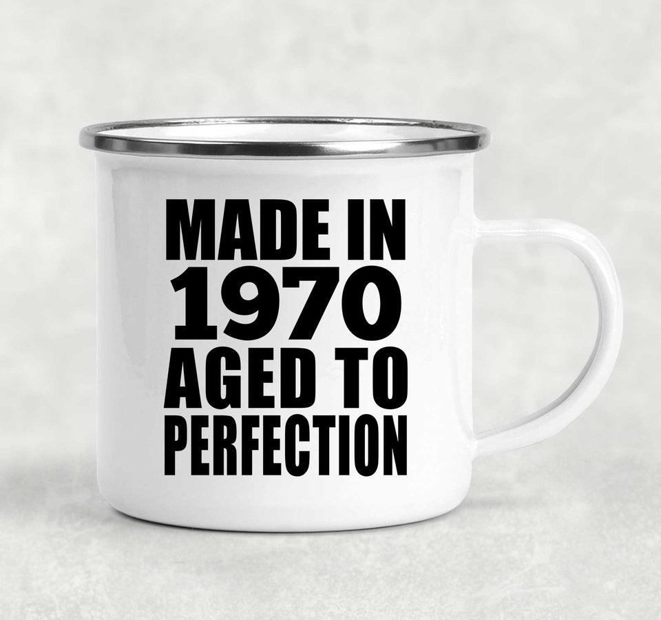 54th Birthday Made In 1970 Aged to Perfection - 12oz Camping Mug