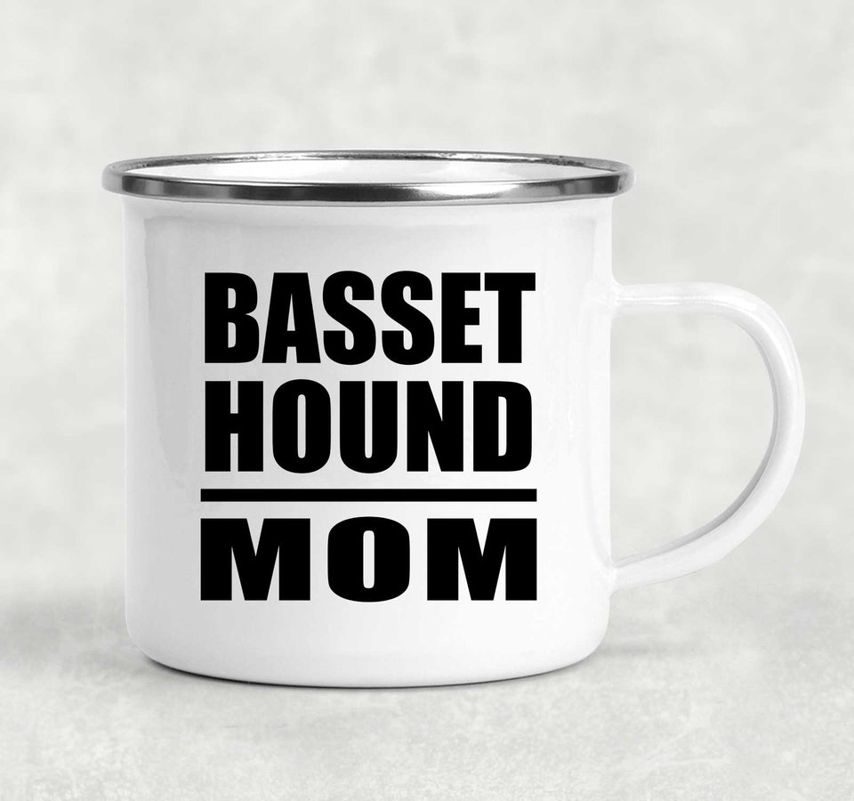 Basset Hound Mom - 12oz Camping Mug