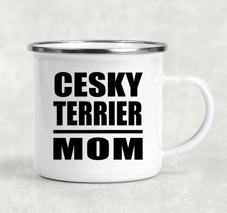 Cesky Terrier Mom - 12oz Camping Mug