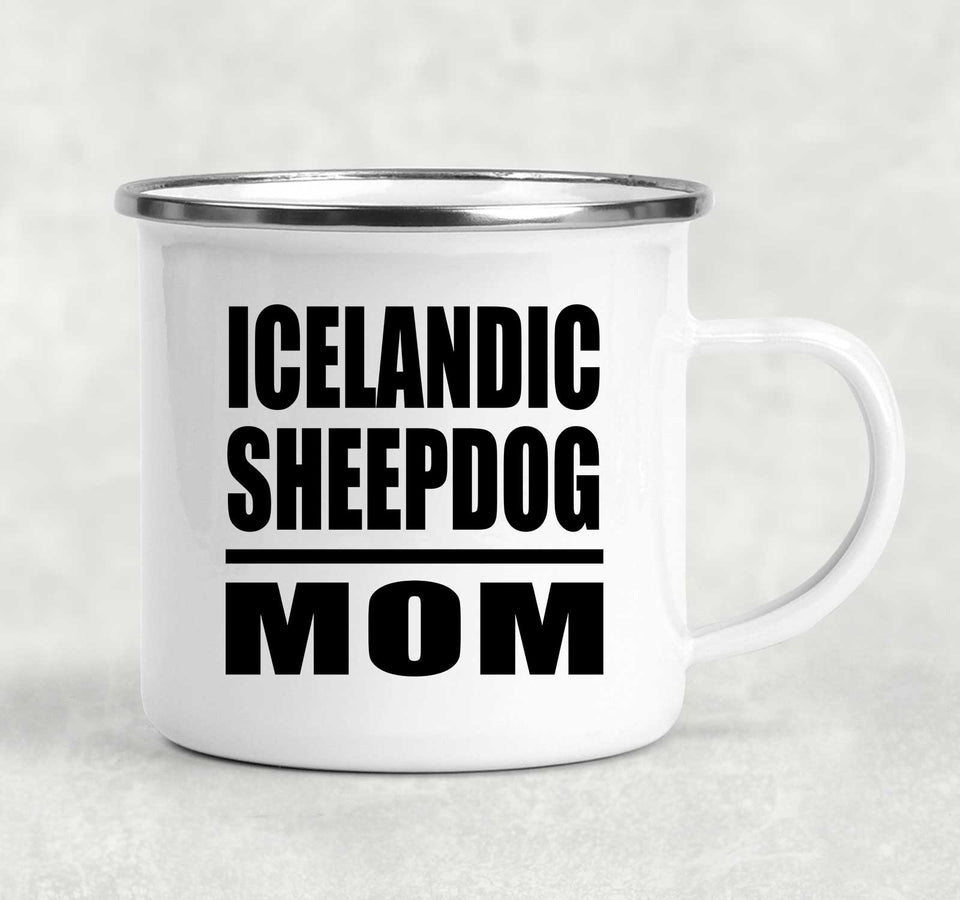 Icelandic Sheepdog Mom - 12oz Camping Mug