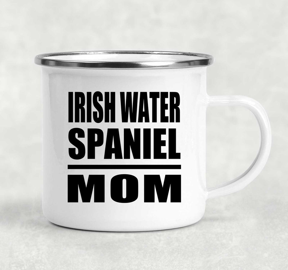 Irish Water Spaniel Mom - 12oz Camping Mug