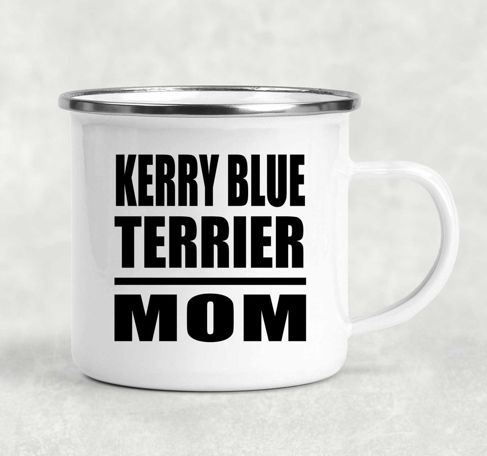 Kerry Blue Terrier Mom - 12oz Camping Mug