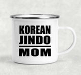 Korean Jindo Mom - 12oz Camping Mug