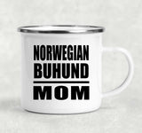 Norwegian Buhund Mom - 12oz Camping Mug