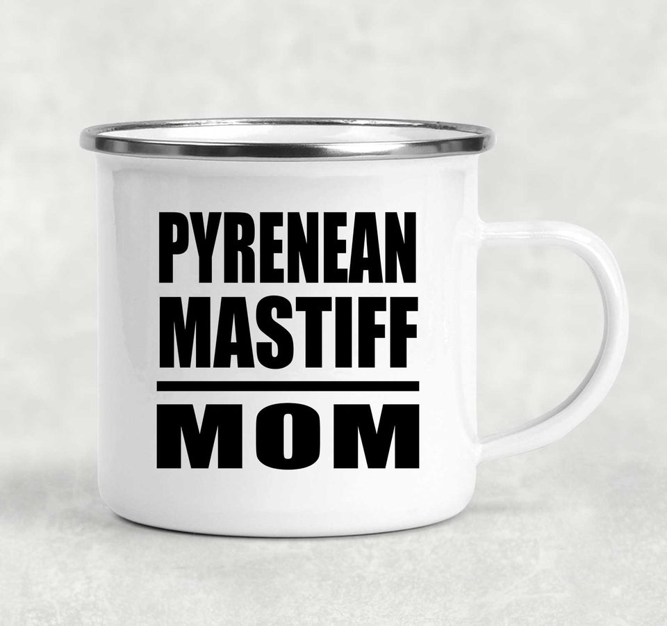 Pyrenean Mastiff Mom - 12oz Camping Mug