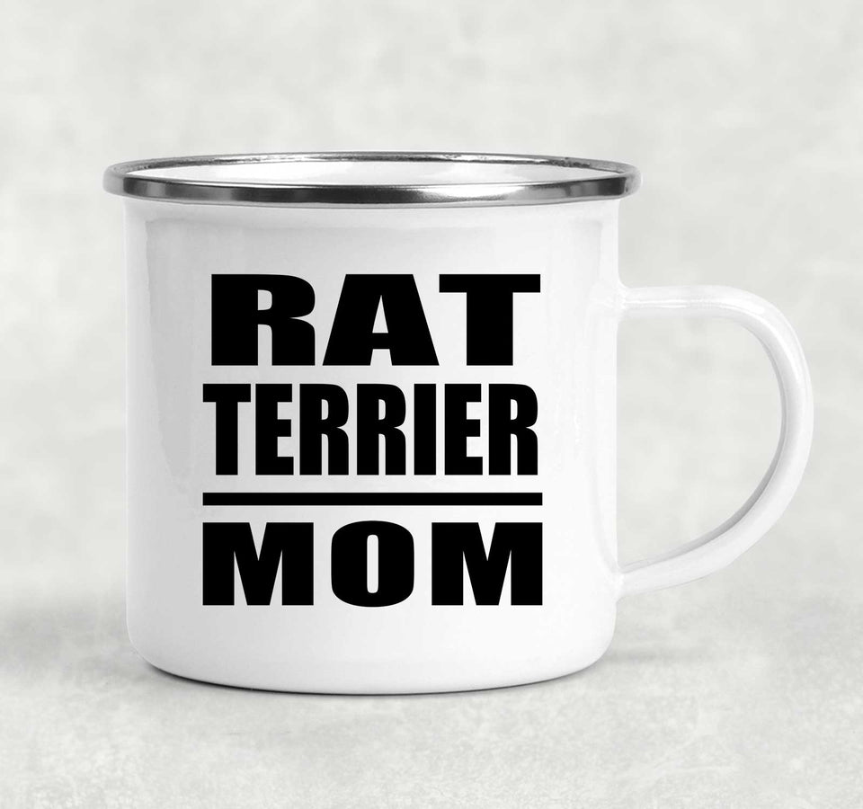 Rat Terrier Mom - 12oz Camping Mug