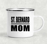 St. Bernard Mom - 12oz Camping Mug