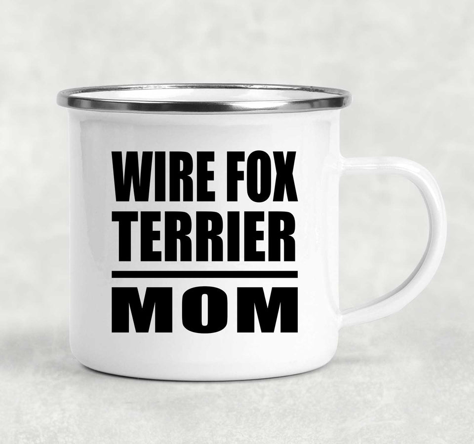 Wire Fox Terrier Mom - 12oz Camping Mug