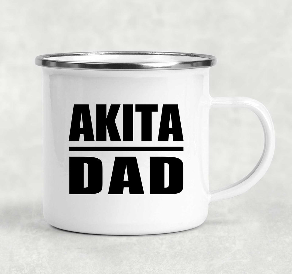 Akita Dad - 12oz Camping Mug