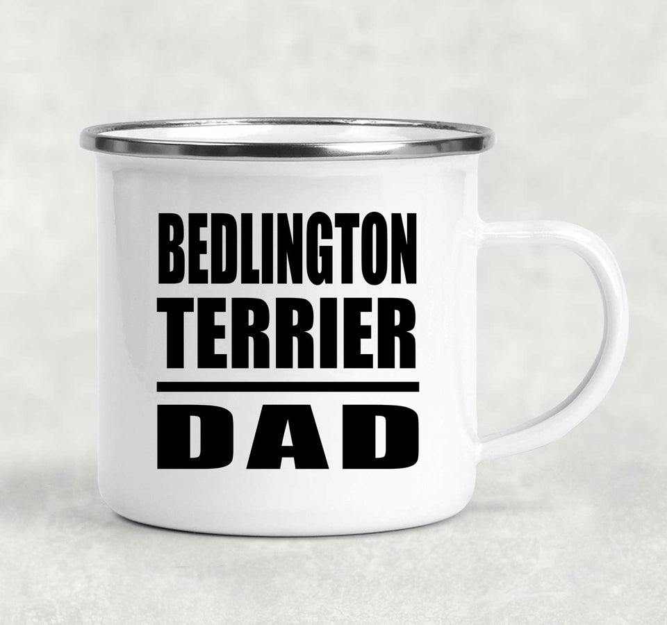 Bedlington Terrier Dad - 12oz Camping Mug