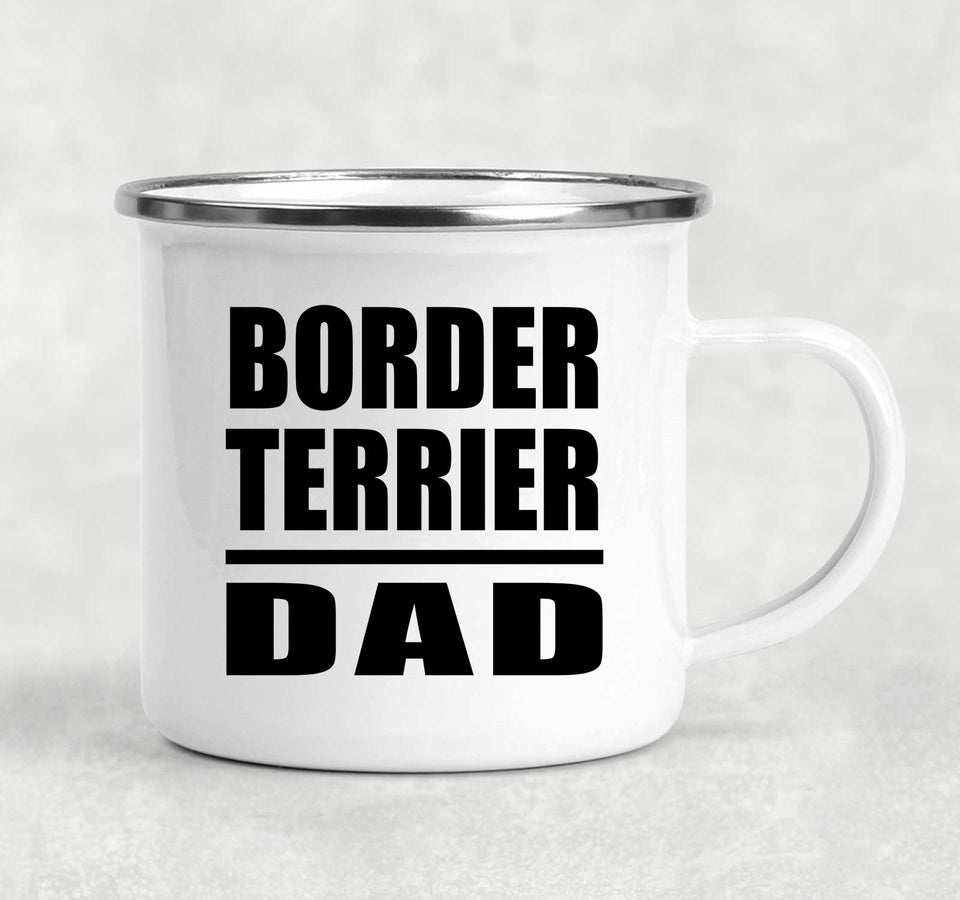 Border Terrier Dad - 12oz Camping Mug