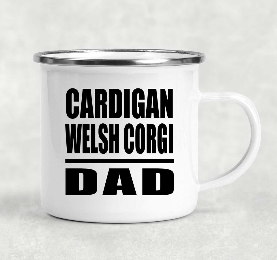 Cardigan Welsh Corgi Dad - 12oz Camping Mug