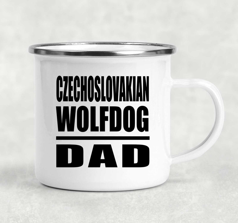 Czechoslovakian Wolfdog Dad - 12oz Camping Mug