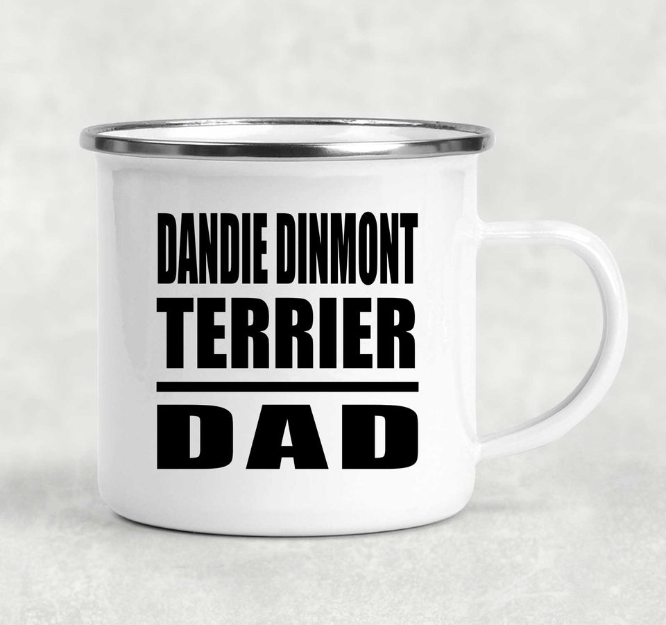 Dandie Dinmont Terrier Dad - 12oz Camping Mug