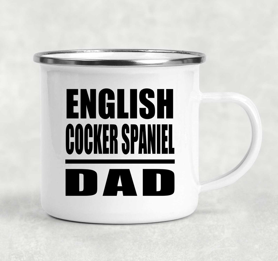 English Cocker Spaniel Dad - 12oz Camping Mug