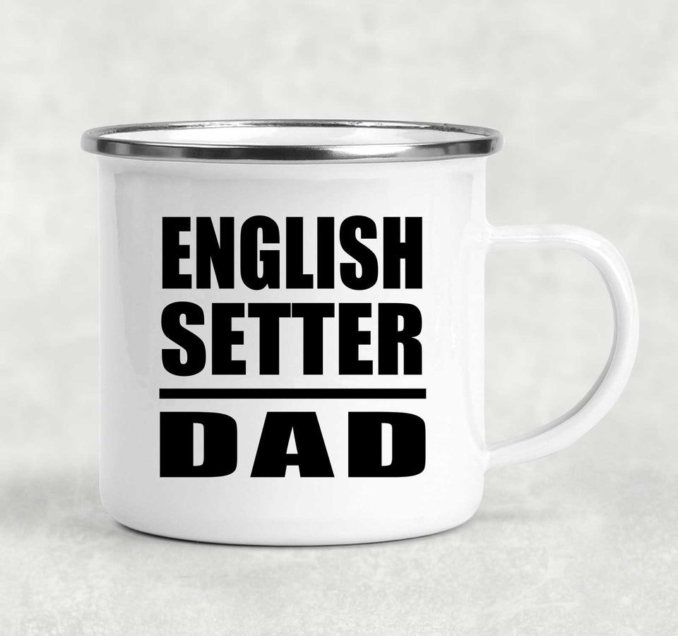 English Setter Dad - 12oz Camping Mug