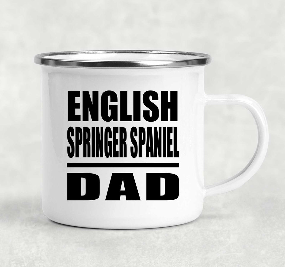 English Springer Spaniel Dad - 12oz Camping Mug