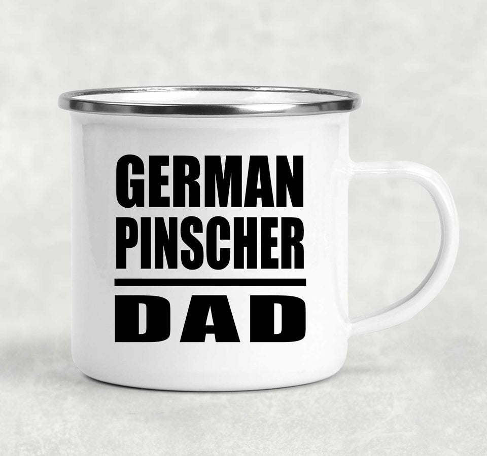 German Pinscher Dad - 12oz Camping Mug