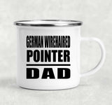 German Wirehaired Pointer Dad - 12oz Camping Mug