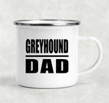 Greyhound Dad - 12oz Camping Mug