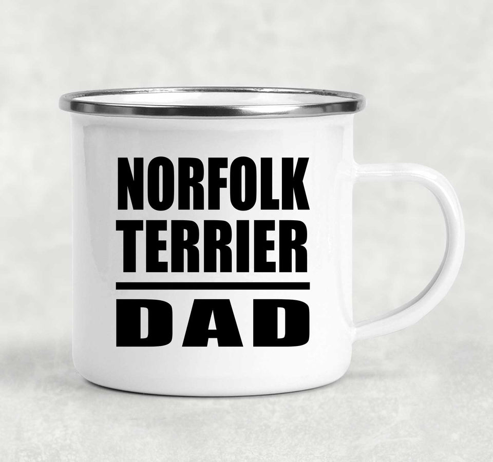 Norfolk Terrier Dad - 12oz Camping Mug