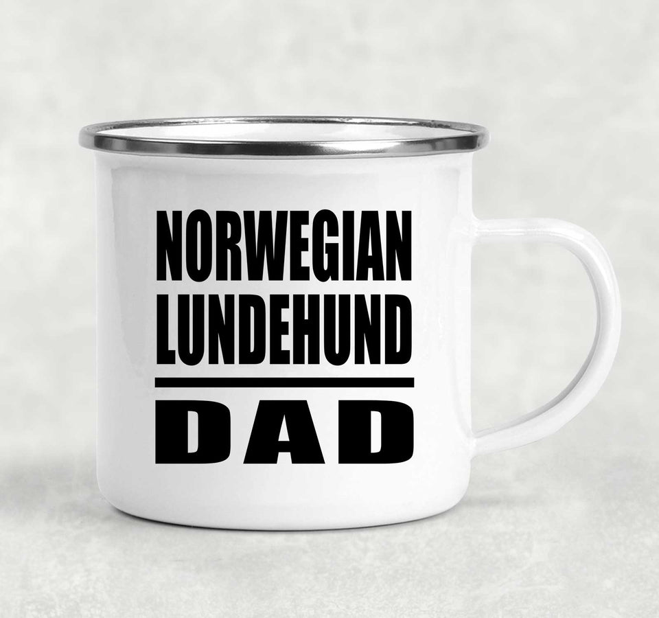 Norwegian Lundehund Dad - 12oz Camping Mug