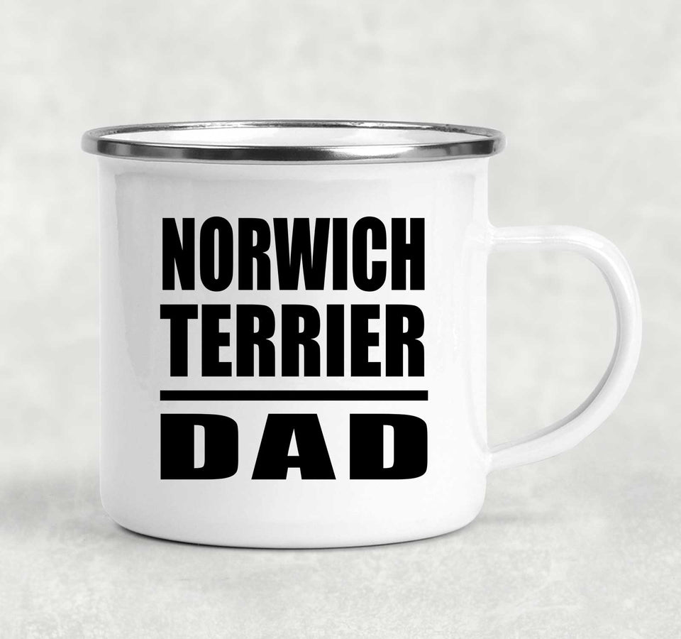 Norwich Terrier Dad - 12oz Camping Mug