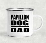Papillon Dog Dad - 12oz Camping Mug