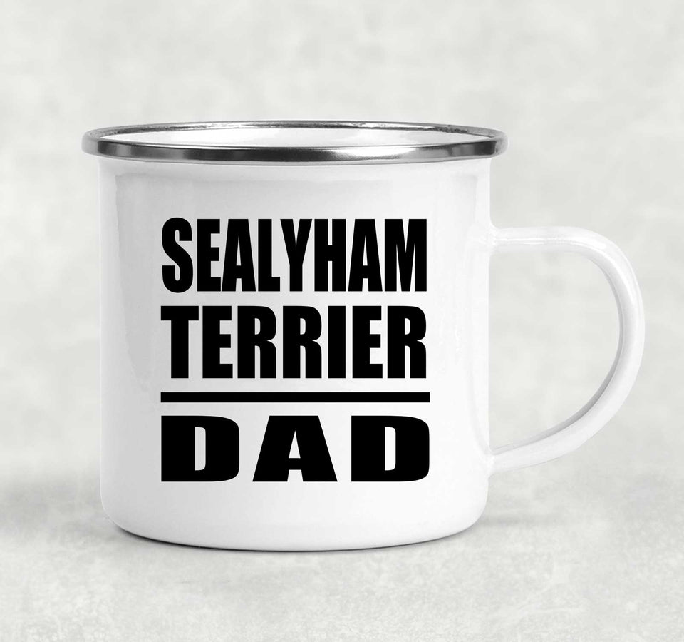 Sealyham Terrier Dad - 12oz Camping Mug
