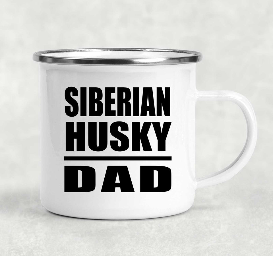 Siberian Husky Dad - 12oz Camping Mug