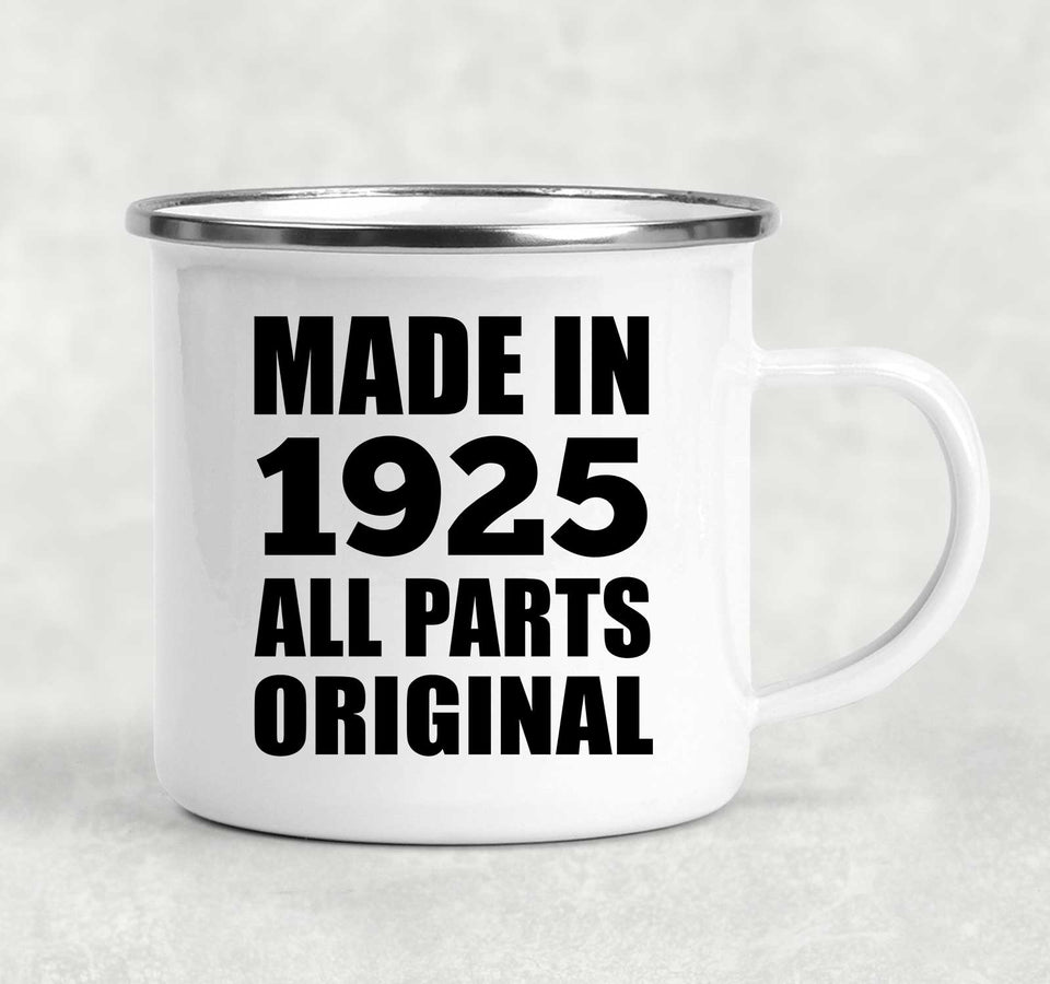 99th Birthday Made in 1925 All Parts Original - 12oz Camping Mug