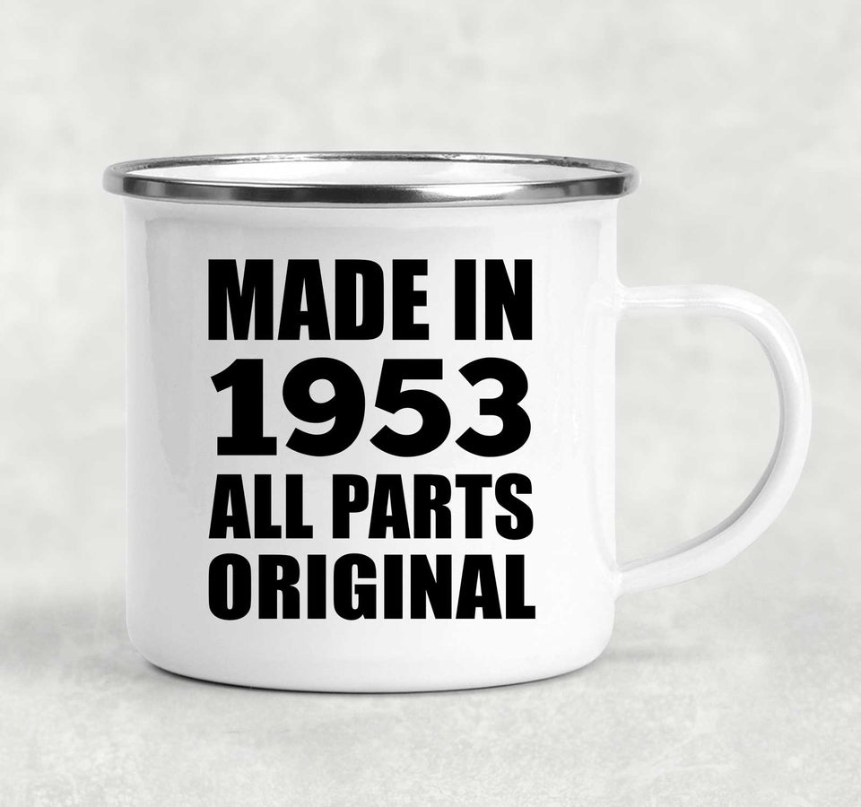 71st Birthday Made in 1953 All Parts Original - 12oz Camping Mug