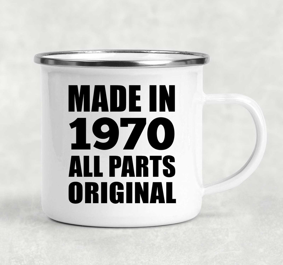 54th Birthday Made in 1970 All Parts Original - 12oz Camping Mug