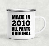 14th Birthday Made in 2010 All Parts Original - 12oz Camping Mug
