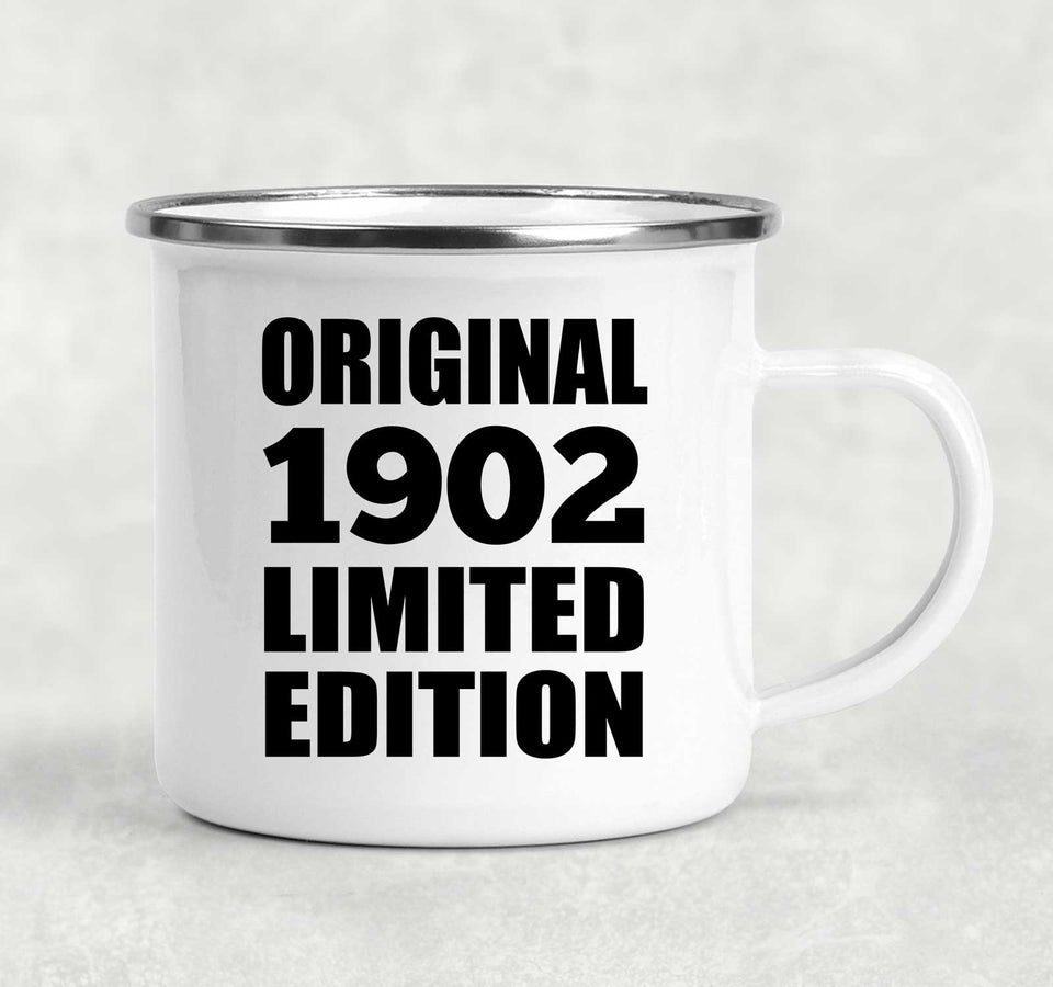 122nd Birthday Original 1902 Limited Edition - 12oz Camping Mug
