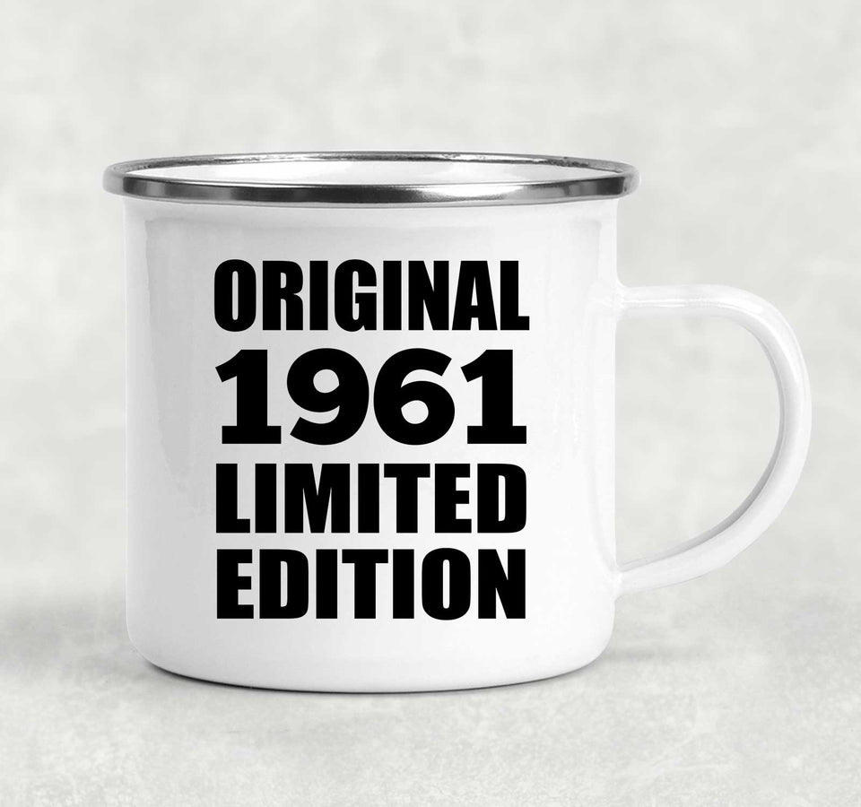 63rd Birthday Original 1961 Limited Edition - 12oz Camping Mug