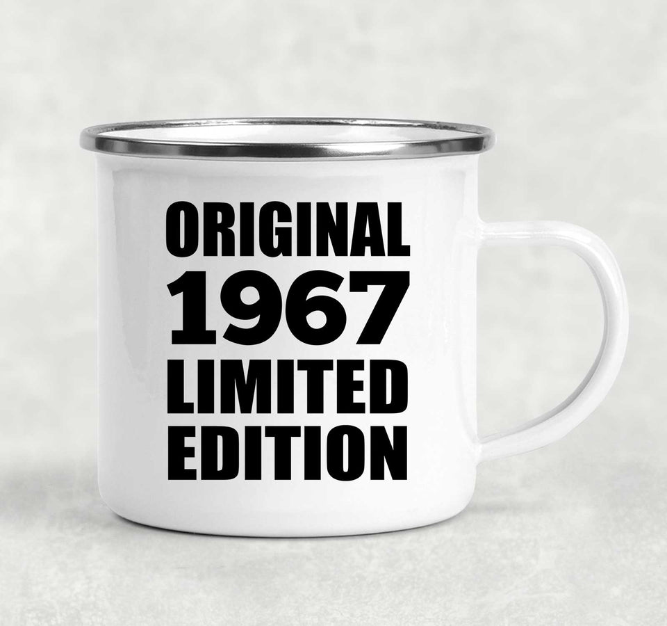 57th Birthday Original 1967 Limited Edition - 12oz Camping Mug