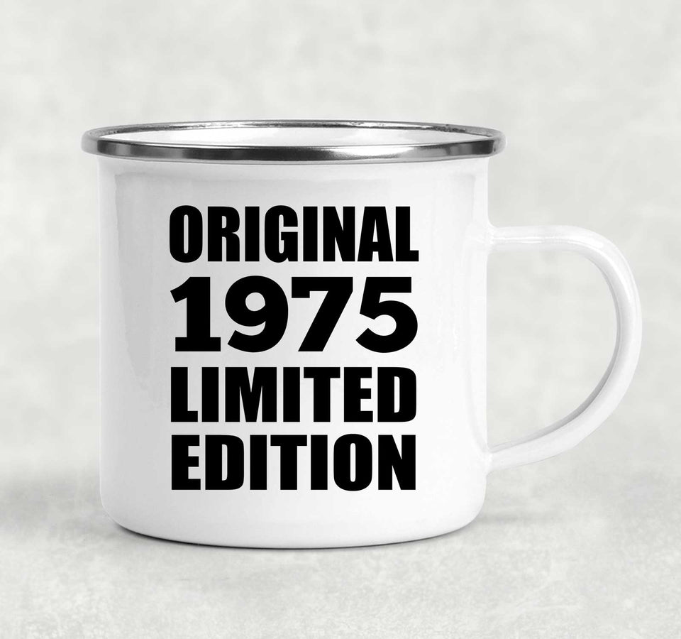 49th Birthday Original 1975 Limited Edition - 12oz Camping Mug