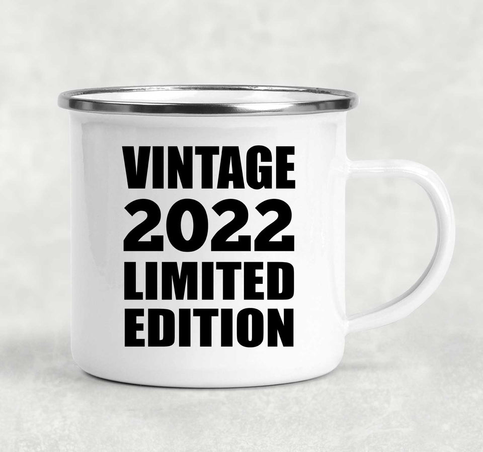 2nd Birthday Vintage 2022 Limited Edition - 12oz Camping Mug