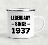 87th Birthday Legendary Since 1937 - 12oz Camping Mug