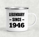 78th Birthday Legendary Since 1946 - 12oz Camping Mug