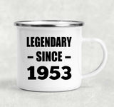 71st Birthday Legendary Since 1953 - 12oz Camping Mug