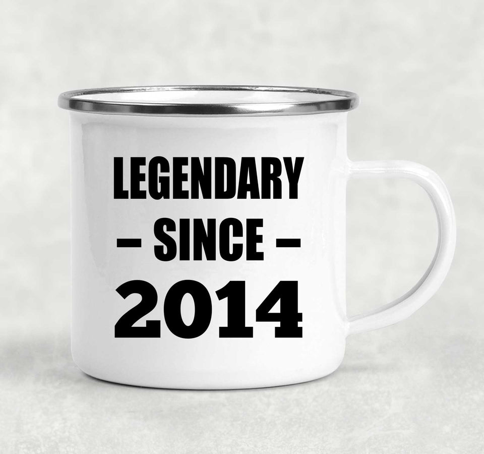 10th Birthday Legendary Since 2014 - 12oz Camping Mug