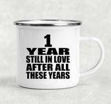 1st Anniversary 1 Year Still In Love After These Years - 12oz Camping Mug